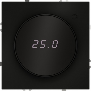 Терморегулятор электронный VOLTUM S70 VLS070108 с индикацией и датчиком для теплого пола, (черный матовый)